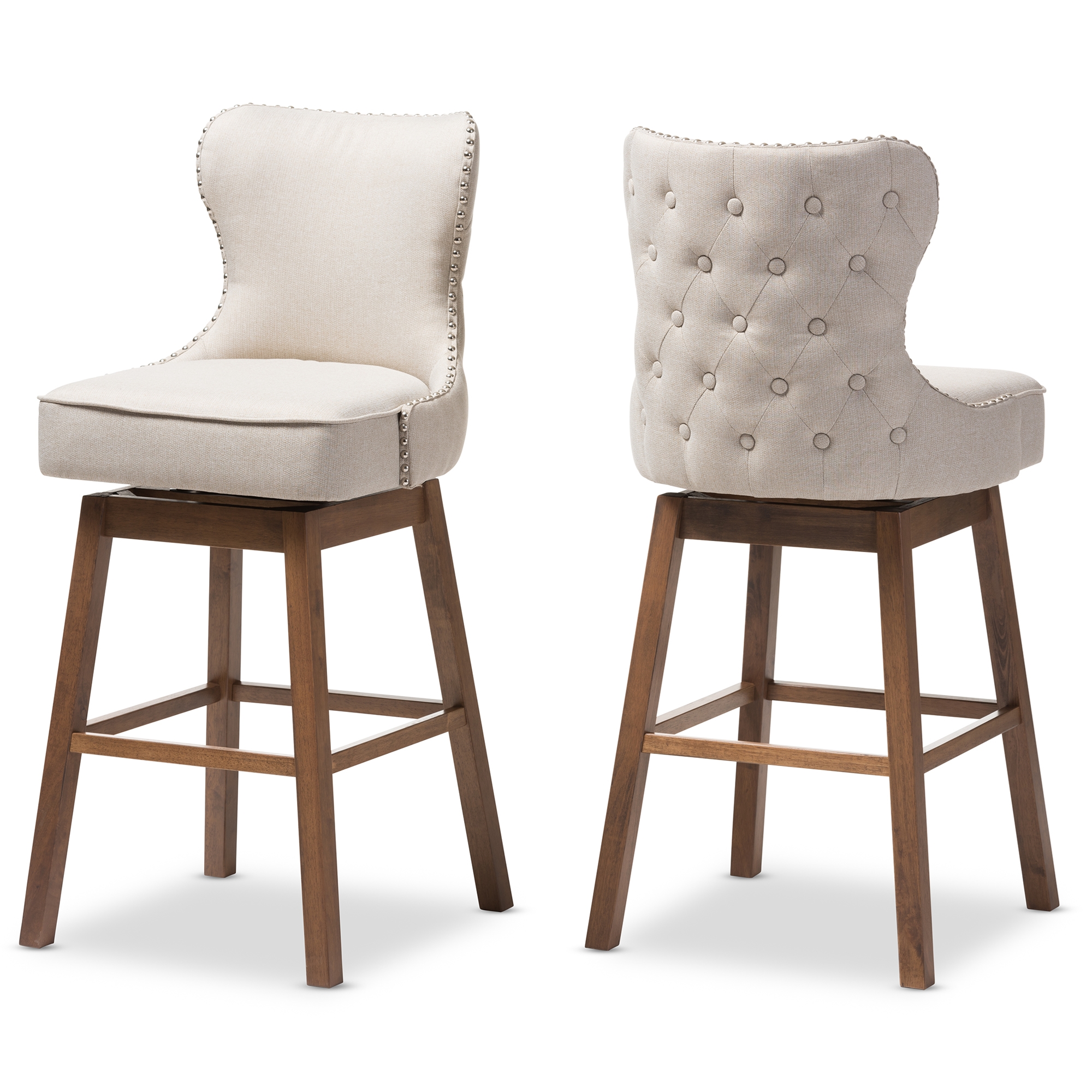 Baxton studio deals swivel bar stool